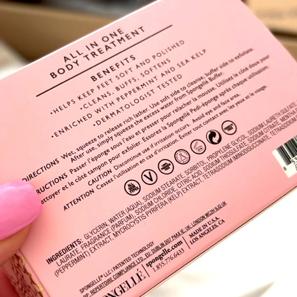 SPONGELLE FRENCH LAVENDER PEDI-BUFFER